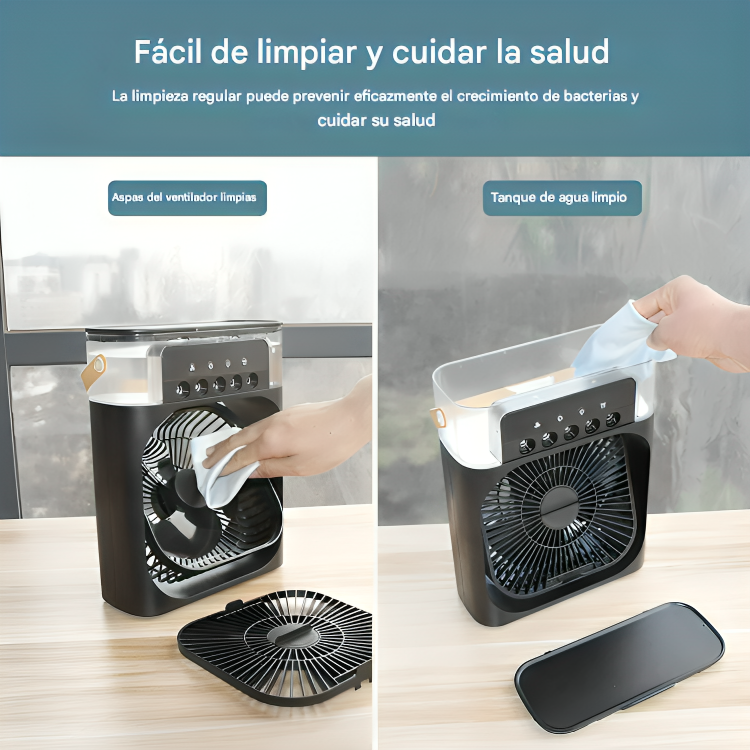❄️ NTMY – Enfriador de Aire Personal Portátil 4 en 1