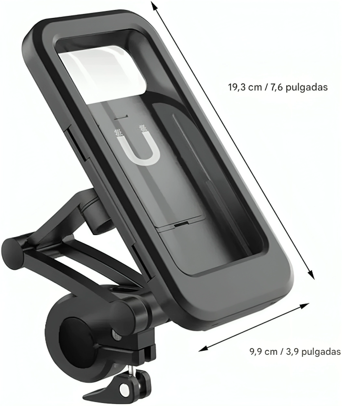 🚴♂️ Soporte Impermeable para Teléfono de Bicicleta Grand Navi – Rotación 360°, Antideslizante y Seguro