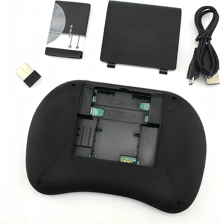 Mini Teclado Inalámbrico i8 2.4G con Touchpad – Retroiluminado RGB, Recargable y Portátil