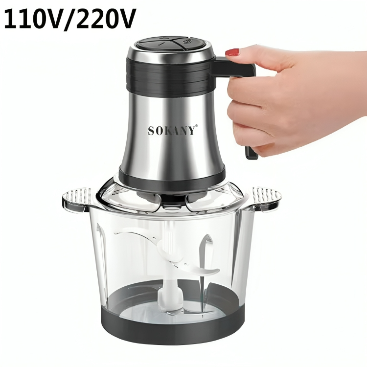 🥦 SOKANY Wonder SK-7026 – Procesador de Alimentos Profesional 800W (3L de Vidrio)