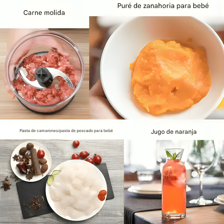 🥣 SOKANY – Procesador de Alimentos Multifuncional 4 en 1 (500W)