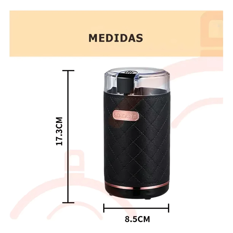 ☕ SOKANY – Molinillo de Café Eléctrico Portátil de Acero Inoxidable 150W