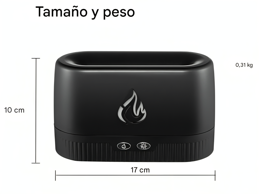 🔥 TriPro – Difusor de Llama Aromática y Humidificador 2 en 1