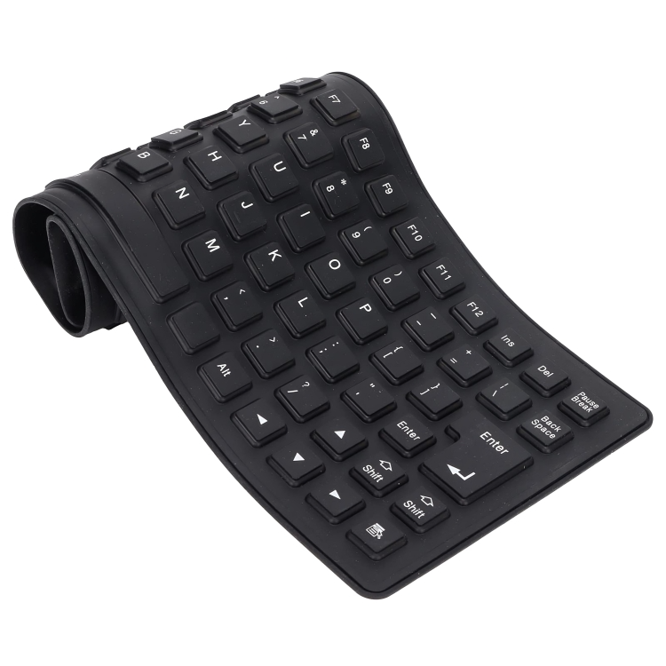 Teclado Plegable de Silicona FOSA – Suave, Silencioso y Portátil (85 Teclas, USB)
