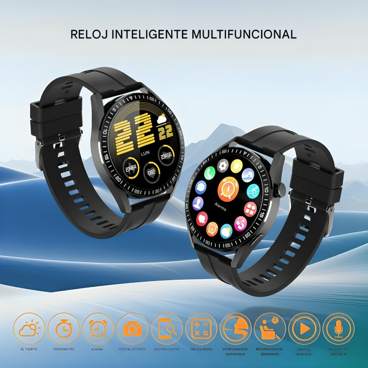 Reloj Inteligente para Hombre con Llamadas y +100 Modos Deportivos – Pantalla HD 1.39", Bluetooth 5.0 e Impermeable IP67