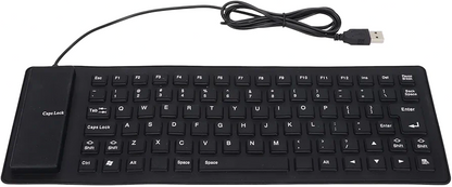 Teclado Plegable de Silicona FOSA – Suave, Silencioso y Portátil (85 Teclas, USB)