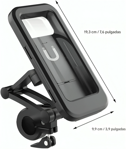 🚴‍♂️ Soporte Impermeable para Teléfono de Bicicleta Grand Navi – Rotación 360°, Antideslizante y Seguro