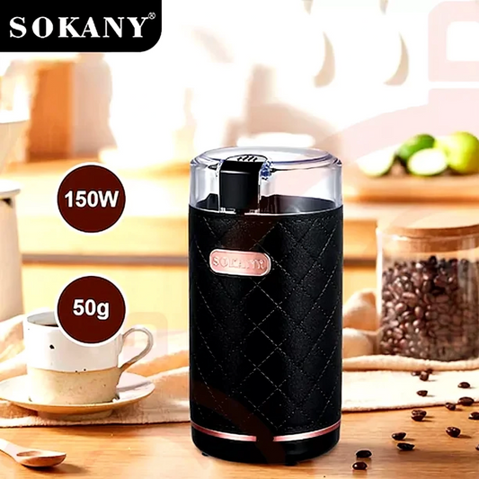 ☕ SOKANY – Molinillo de Café Eléctrico Portátil de Acero Inoxidable 150W